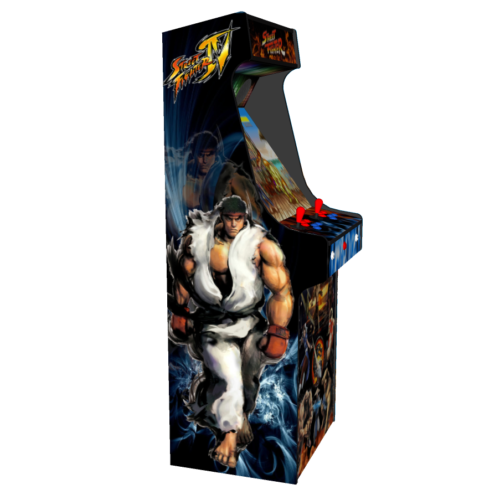 Classic Upright Arcade Machine - Street Fighter Theme v2 - Left