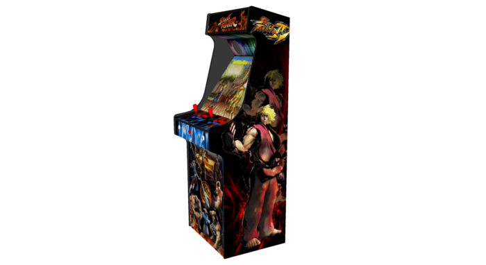 Classic Upright Arcade Machine - Street Fighter Theme v2 - Right