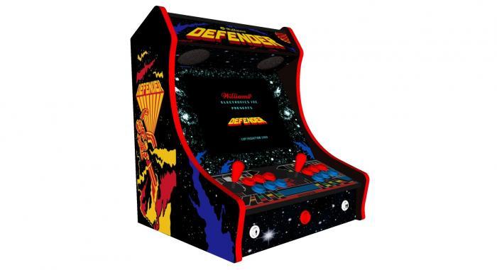 Classic Bartop Arcade Machine with 619 Games Defender theme - Left