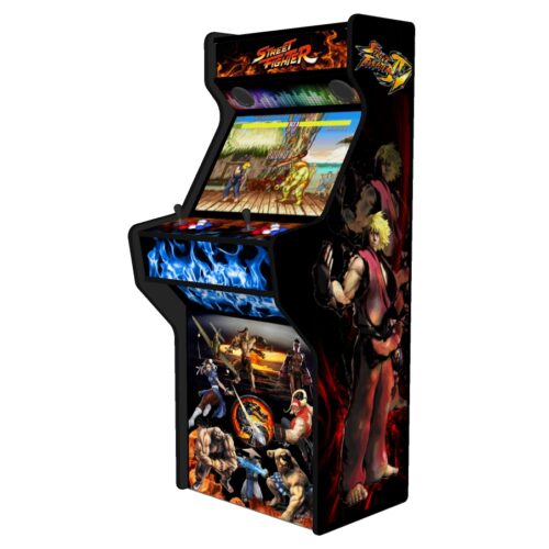 Street Fighter 27 Inch Upright Arcade Machine - American Style Joysticks - Black Tmold - Right