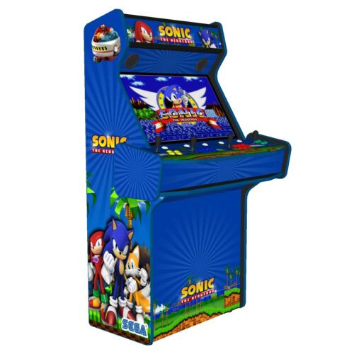 Sonic The Hedgehog Upright 4 Player Arcade Machine, 32 screen, 120w sub, 5000 games (6)