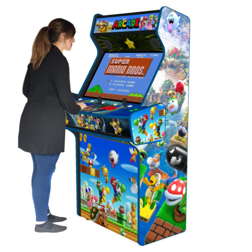 Super Mario Brothers Upright 4 Player Arcade Machine, 32 screen, 120w sub, 5000 games (8)