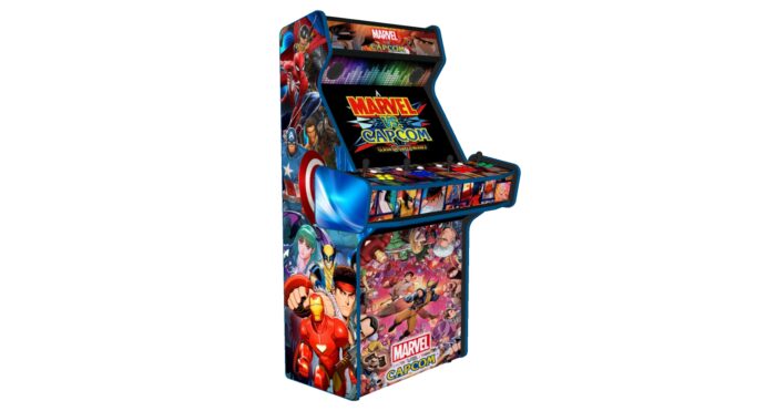 Marvel vs Capcom v2 Upright 4 Player Arcade Machine, 32 screen, 120w sub, 5000 games -left