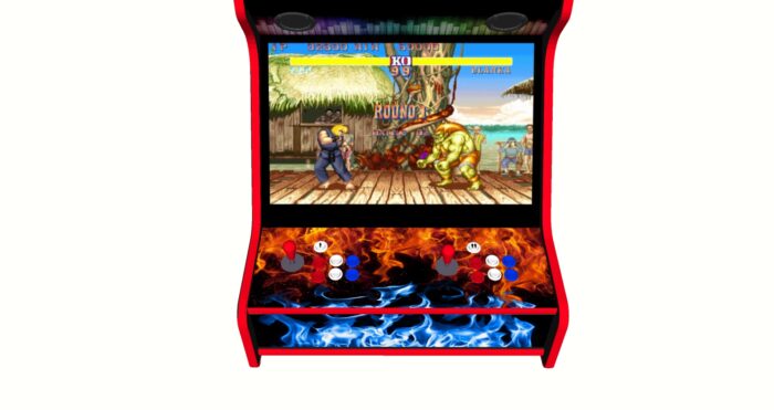 Street Fighter Retro Bartop Arcade Machine, 5000 Games, 27 inch - controller