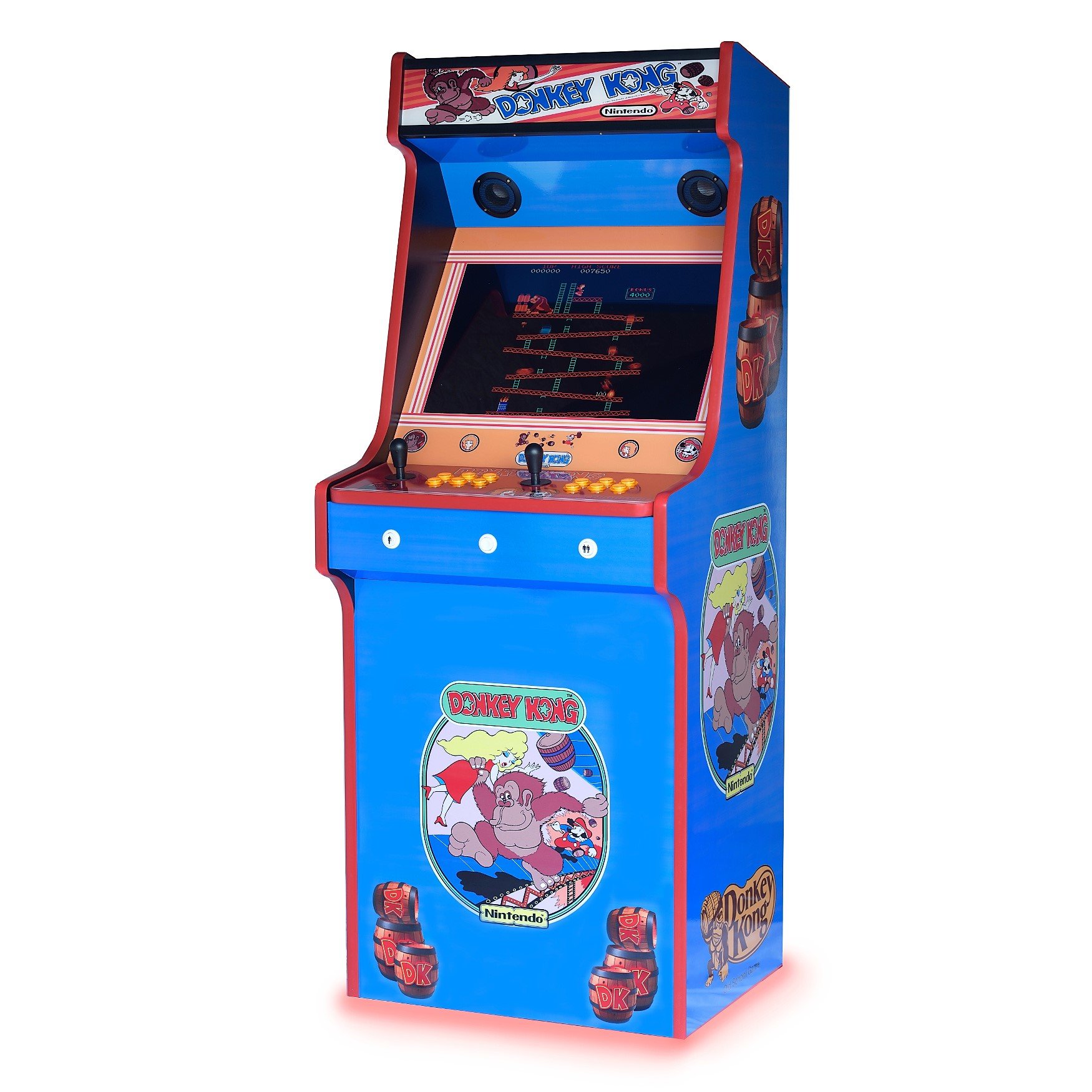Retro Upright Arcade Machine Donkey Kong Art 815 Games Arcadecity