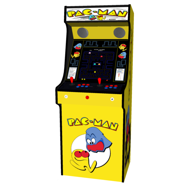 Upright Arcade Machine, 815 Games Pacman Yellow - arcadecity