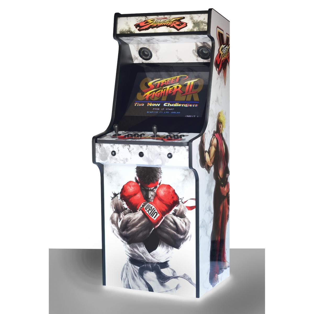 White Upright Arcade Machine with 3000 Games Street Fighter, 120w ...