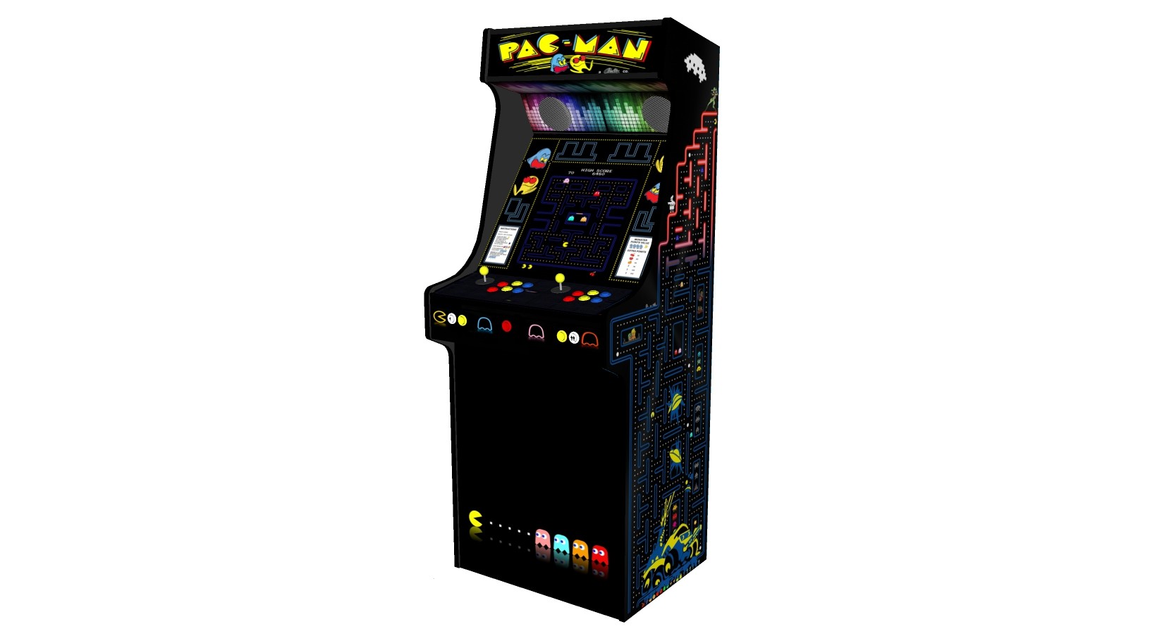 Upright Arcade Machine, 15,000+ Games, Pacman, 24 Inch Screen ...