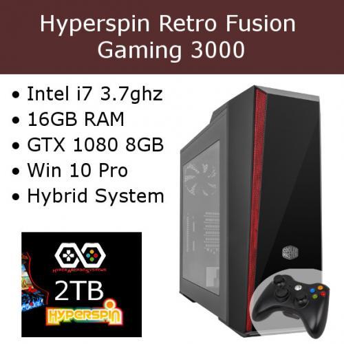 Hyperspin Preconfigured Gaming Machine – Retro Fusion 3000