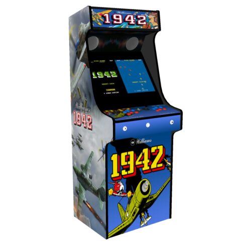 Classic Upright Arcade Machine - 1942 Theme - Left