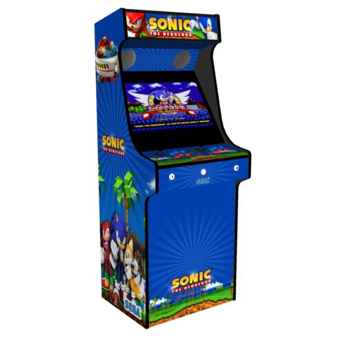 Classic Upright Arcade Machine - Sonic The Hedgehog Theme - Left