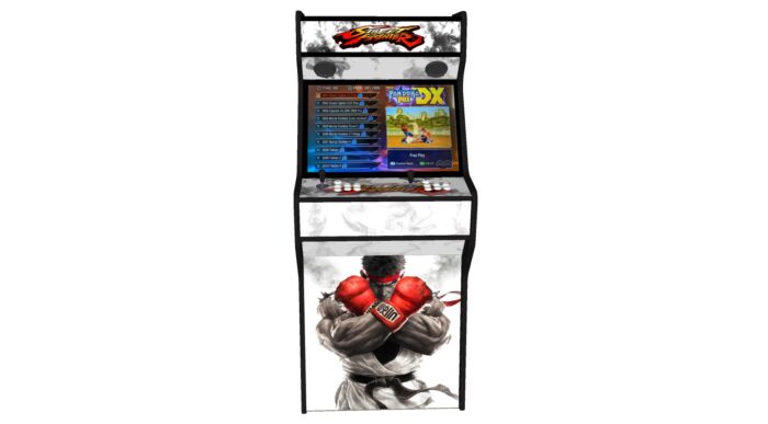 Street Fighter 5 - 27 Inch Upright Arcade Machine - American Style Joysticks - Red Tmold - Middle