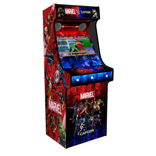 Classic Upright Arcade Machine - Marvel vs Capcom Theme v2 - Left