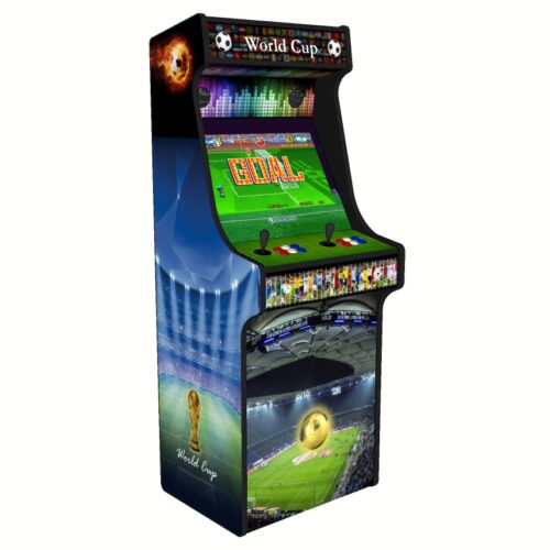 Football World Cup, Upright Arcade Cabinet, 3000 Games, 120w subwoofer, 24 inch - left